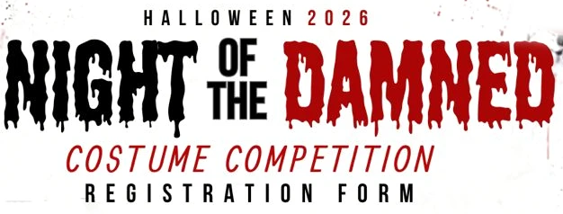 Halloween 2026 · Night of the Damned · Costume competition · Registration form